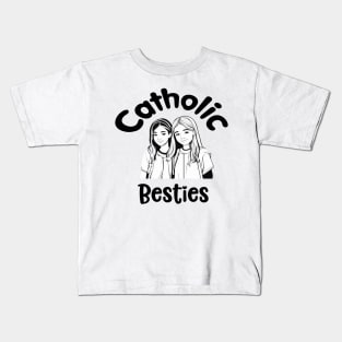 Catholic duo Best Friends Forever Kids T-Shirt